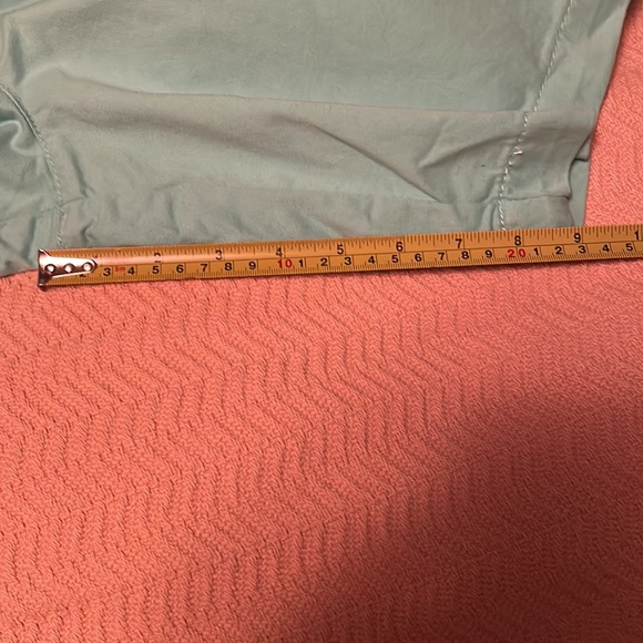 Aqua/Turquoise men’s flat front shorts - Picture 4 of 4